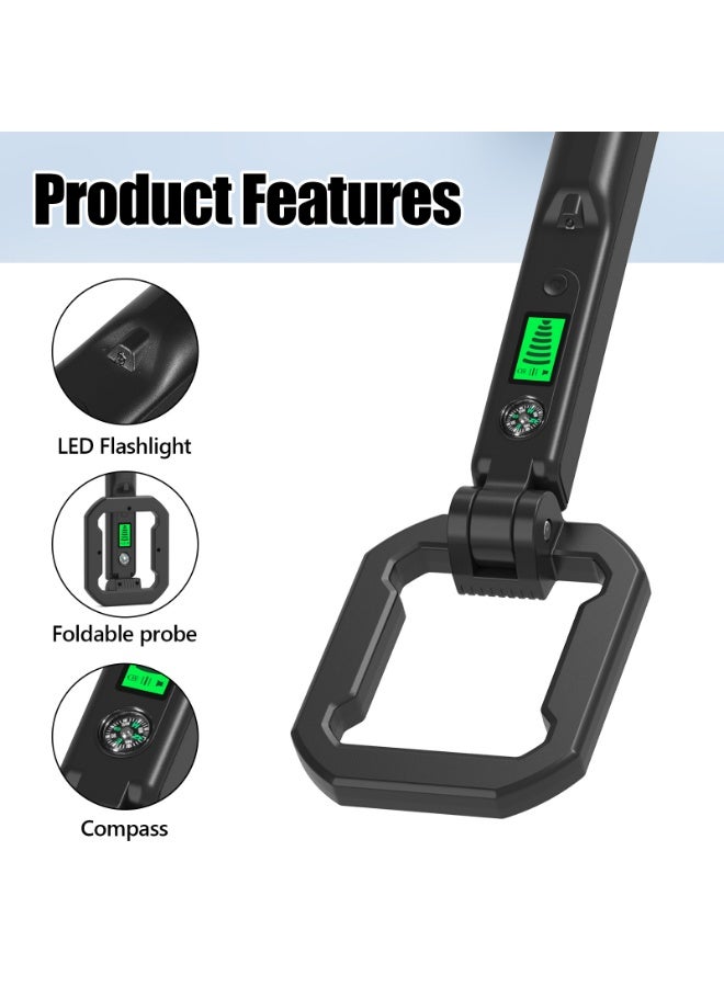 Handheld Metal Detector with LCD Display, High Sensitivity 360° Detection, Portable Metal Scanner with Sound & Vibration Alerts - Image 4
